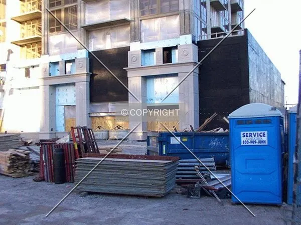 Southwest corner of the base