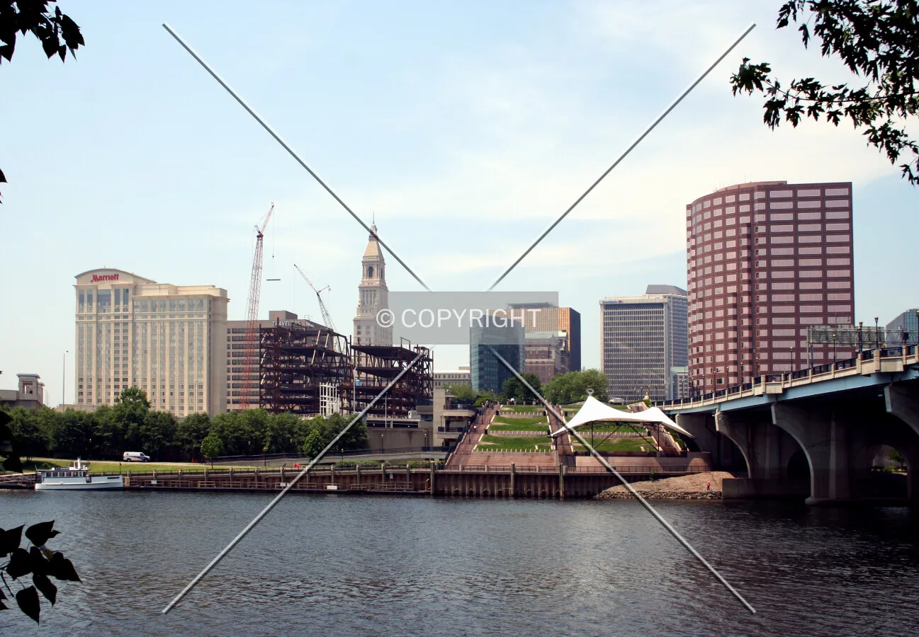Skyline view from East Hartford