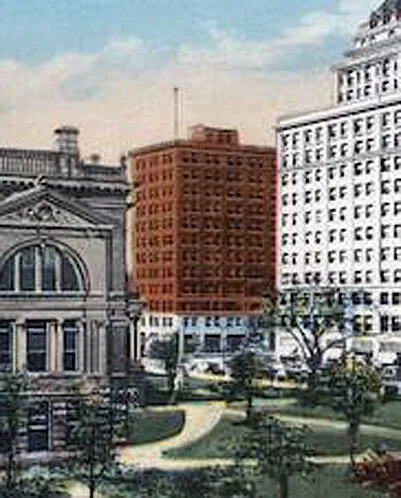 View from the southeast across the Courthouse Square