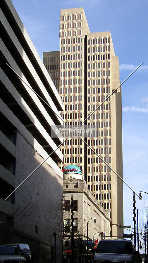 Looking east from Andrew Young International Boulevard