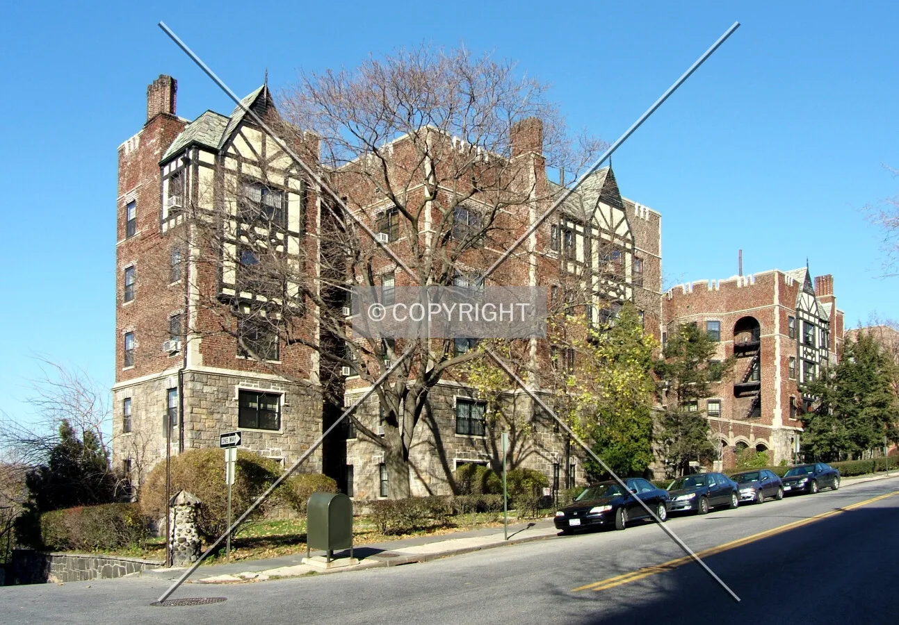 View from the southeast across North Broadway