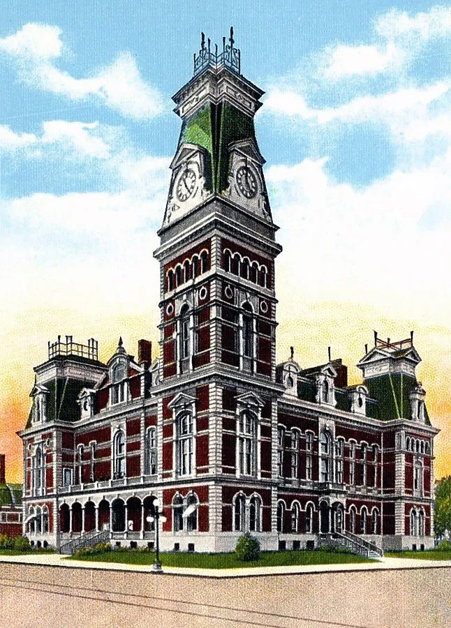 Vintage view from the northeast
