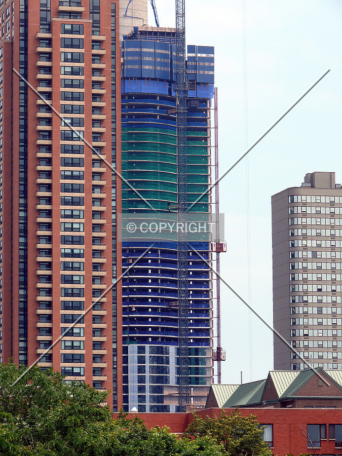 View to the southwest from Clark Street at Roosevelt Road