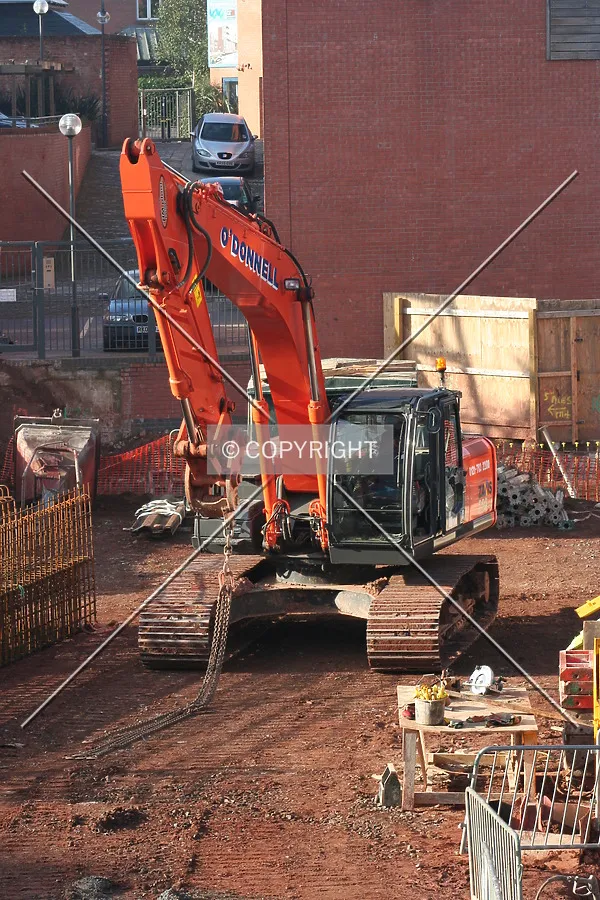 View of the construction equipment