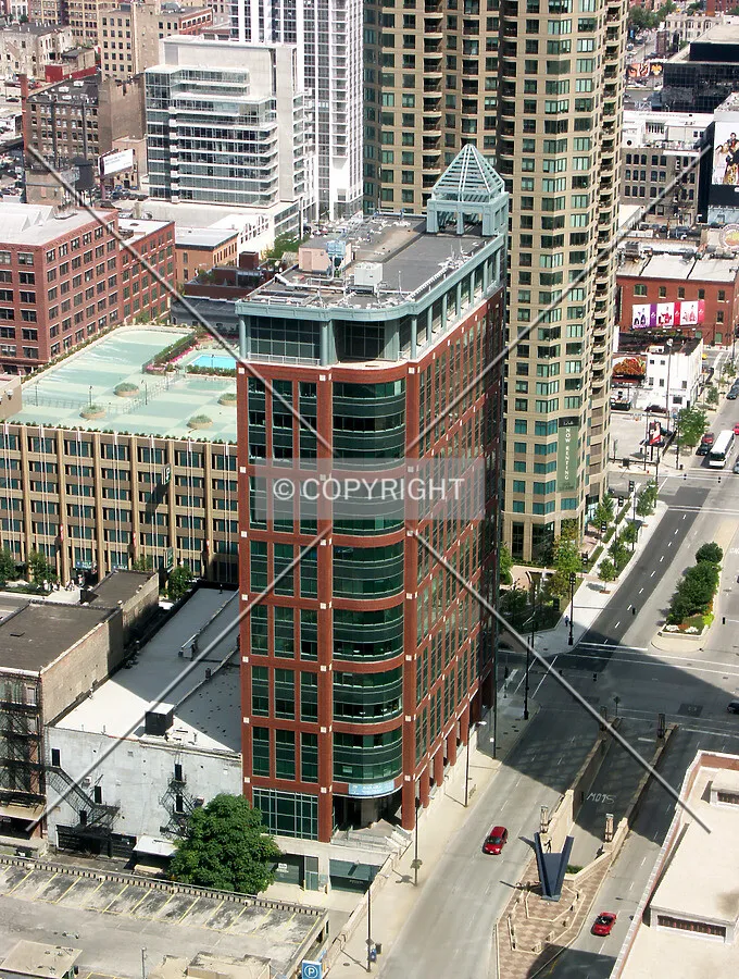 Looking north from top of LaSalle Wacker Building