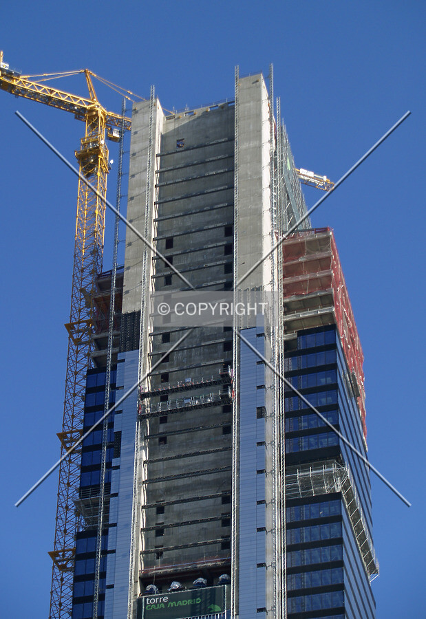 Looking up from the west to the top floors