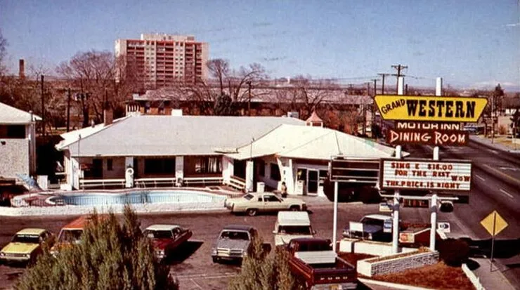 Vintage view as the Grand Western Motor Inn