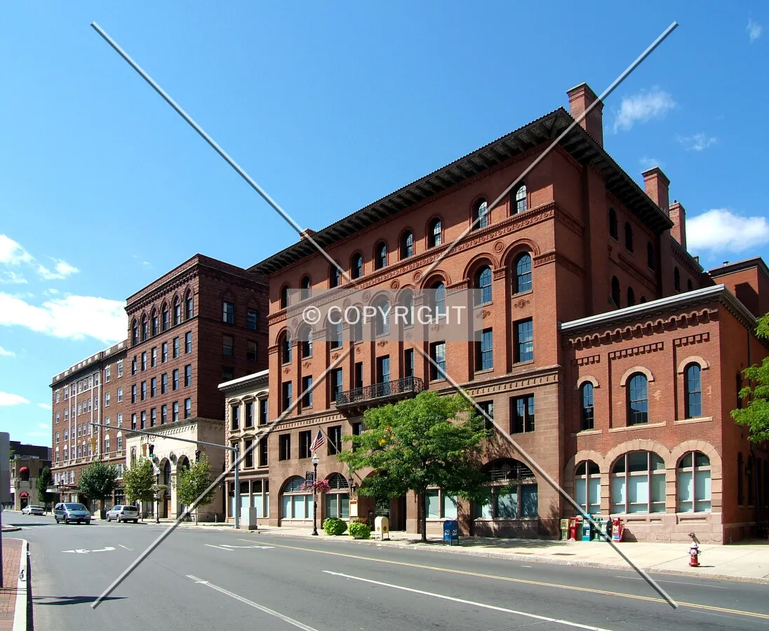 View from the southeast on West Main Street