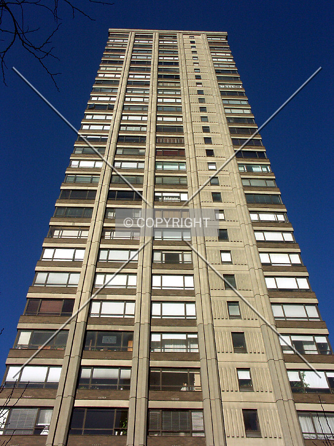 View of the south facade