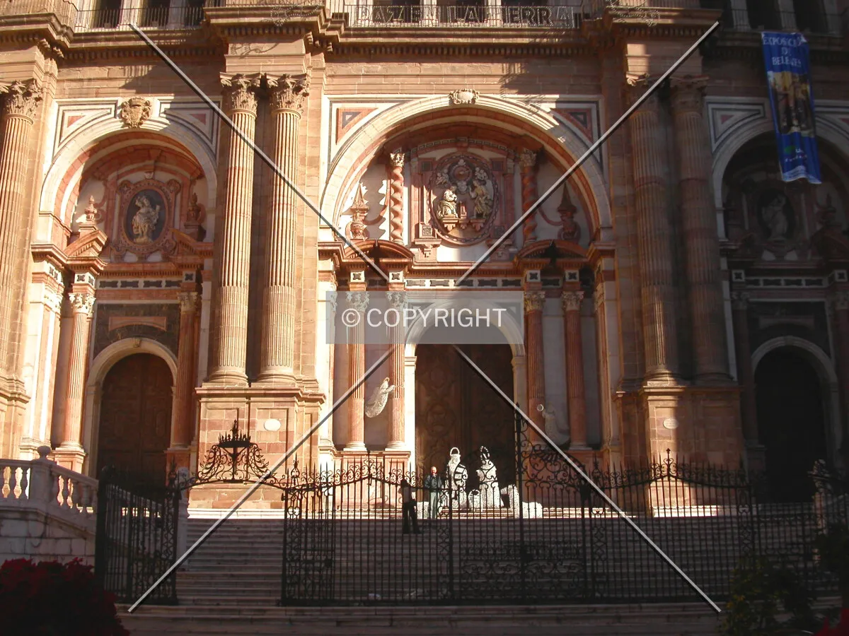 The steps that lead to the main entrance