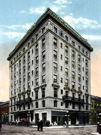 View from the northwest as originally constructed