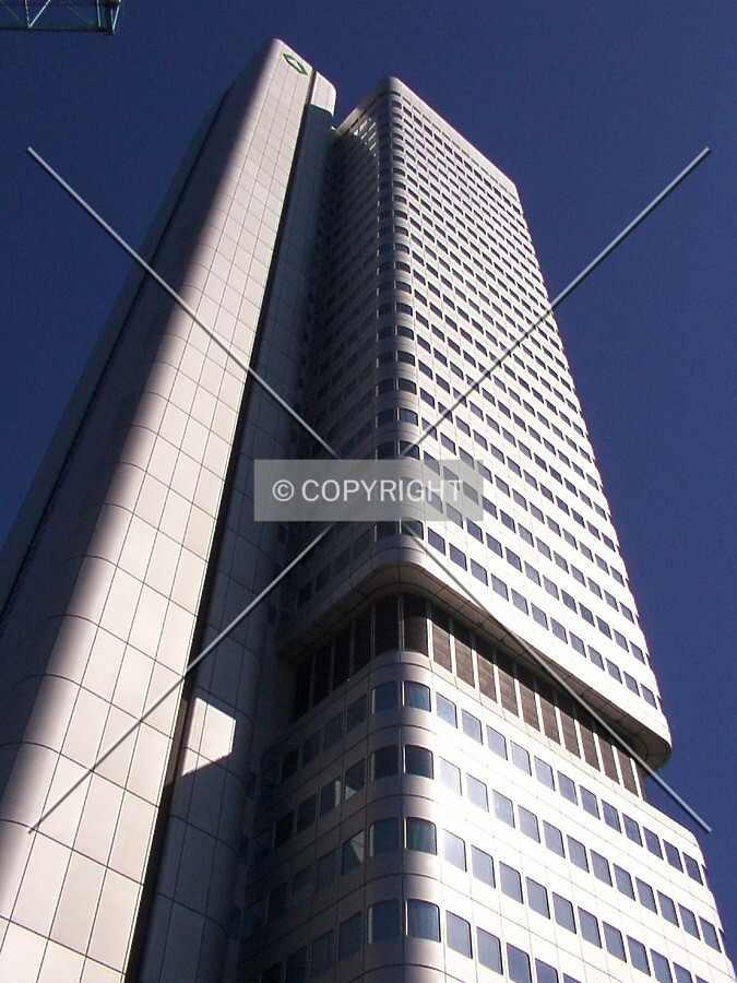 Looking up the northwest corner