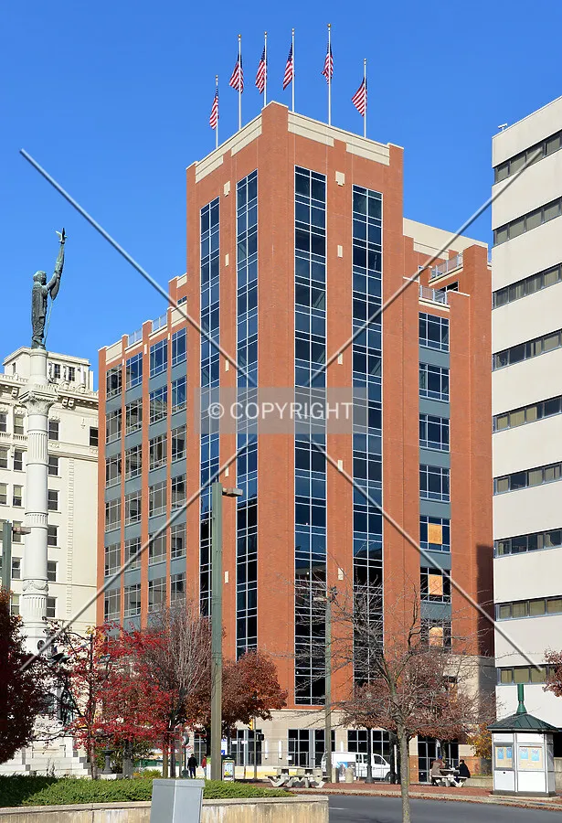 View from the southwest at 7th and Hamilton Streets