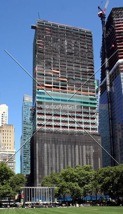 View from east during renovation