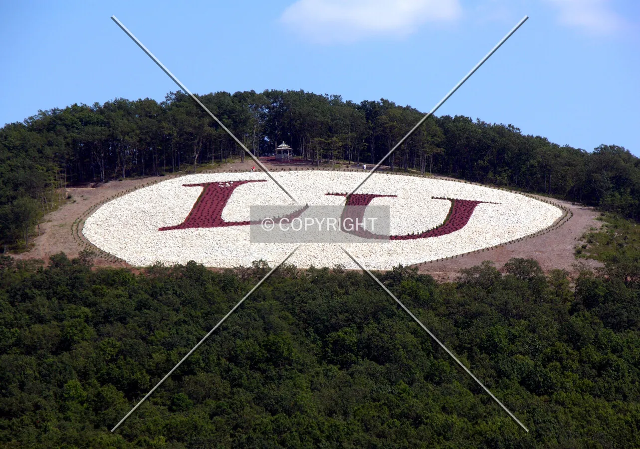 Liberty Mountain looming over Lynchburg