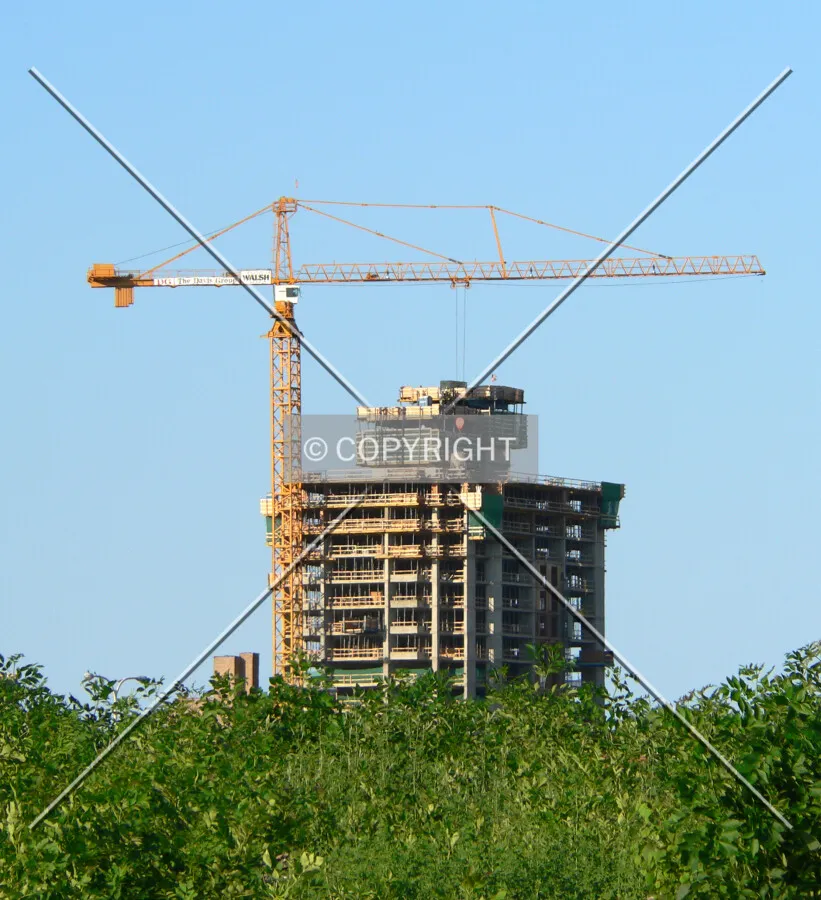 View to the east from the South Branch of the Chicago River