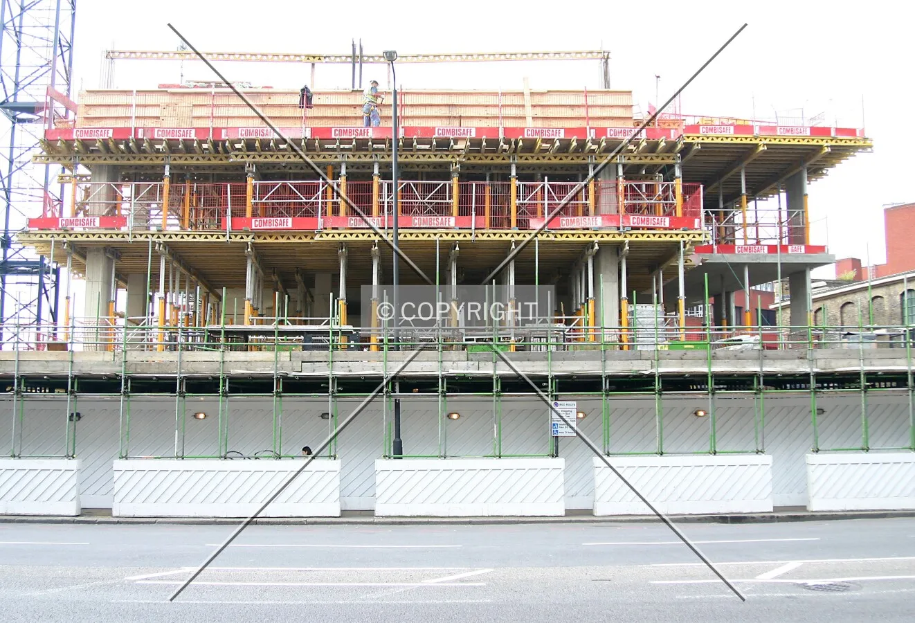 View south across Commercial Road