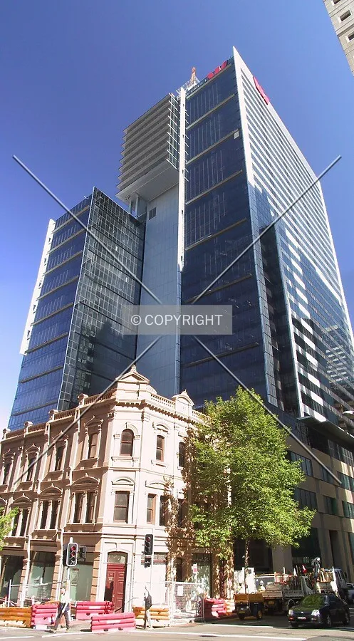 Looking up from Erskine Street