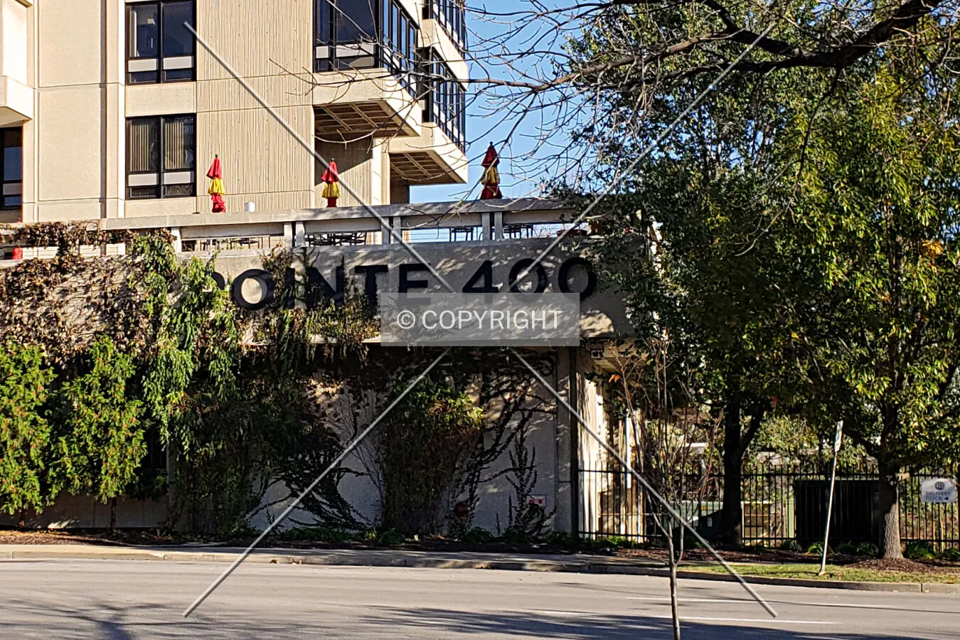 Sign on the southwest corner; November 10, 2018
