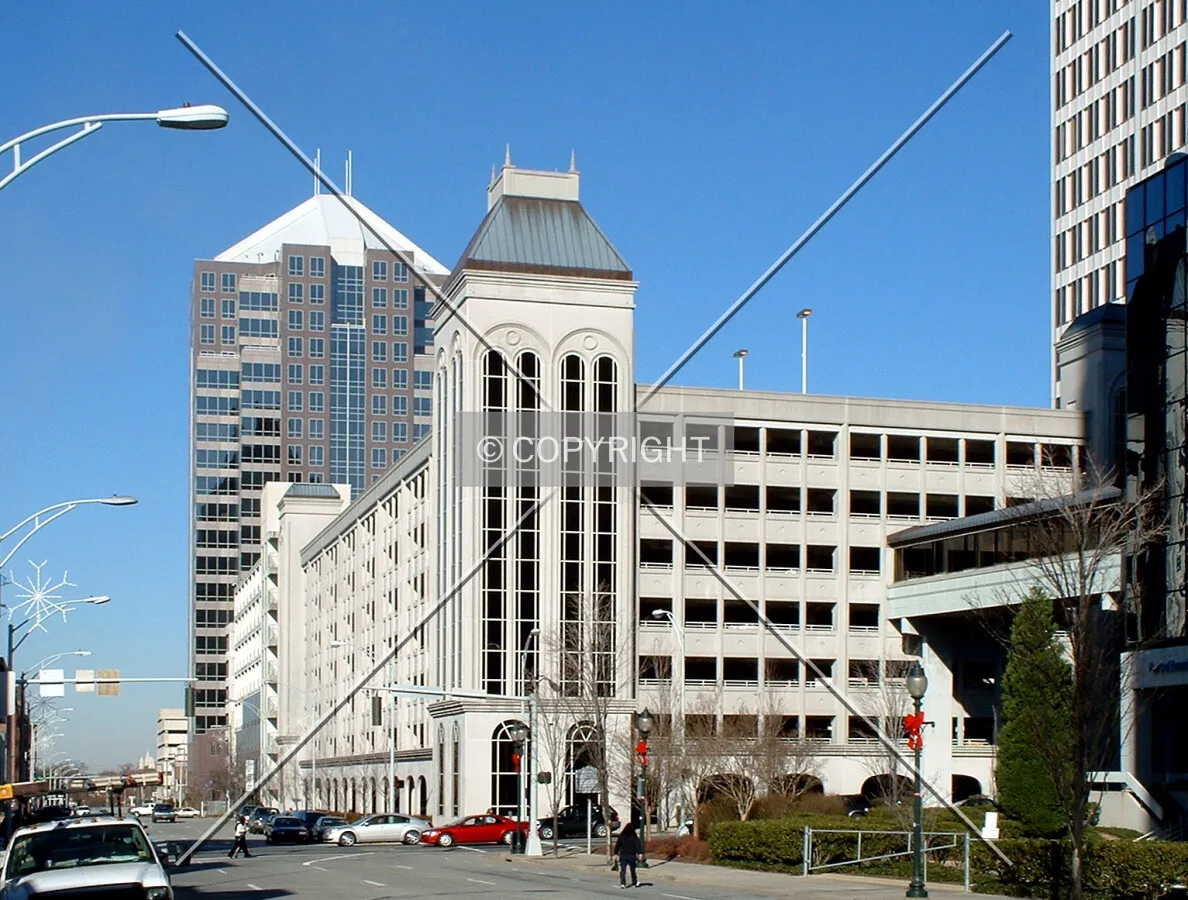 View from the southwest along Greene Street