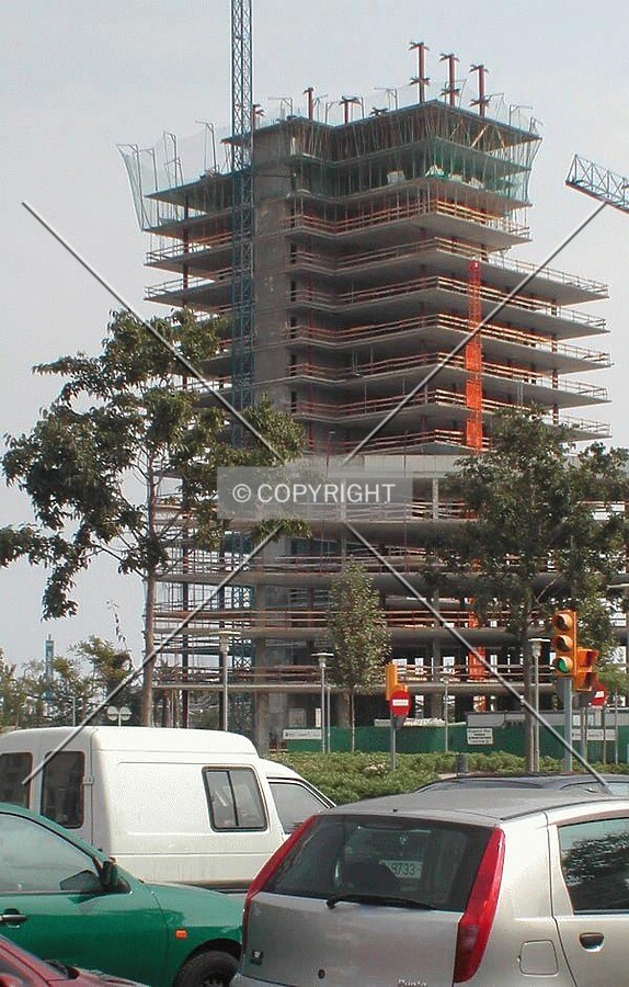 View of the back facade of the building