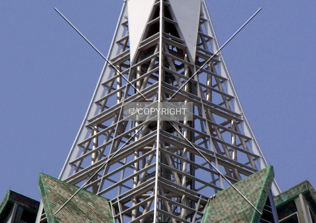 Upper portion before tapering into its pinnacle