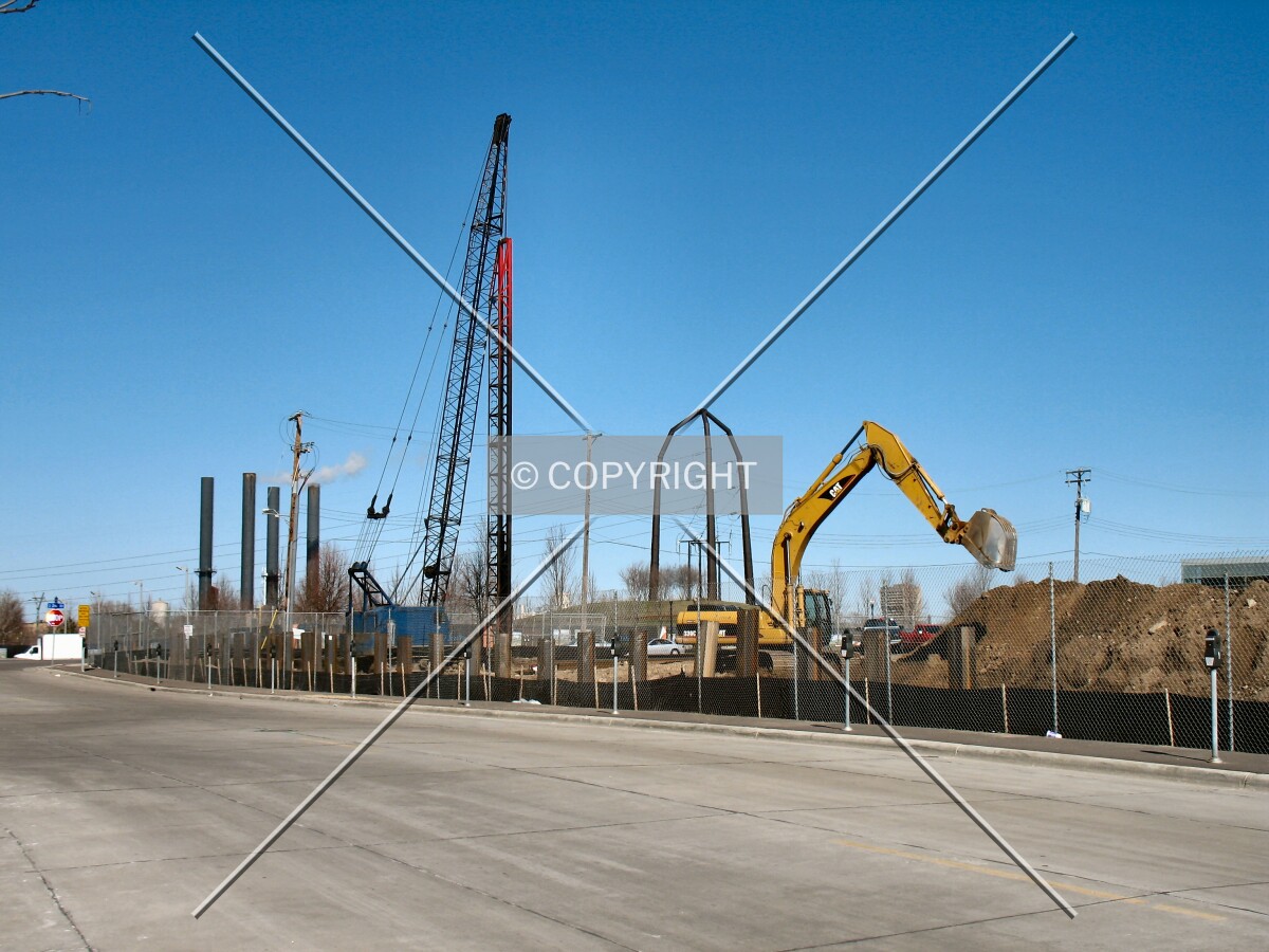 Shoring up the pit from 9th Avenue South