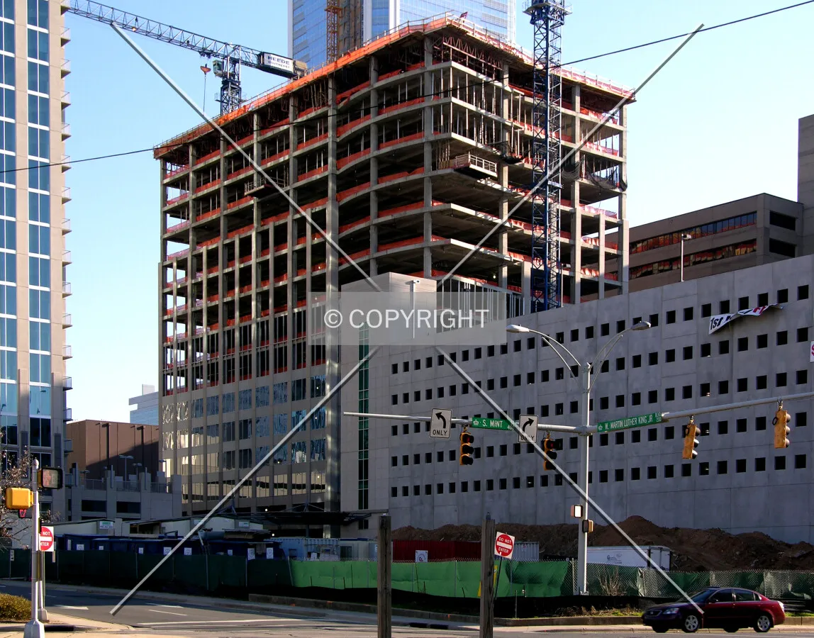 From South Mint Street to the northwest