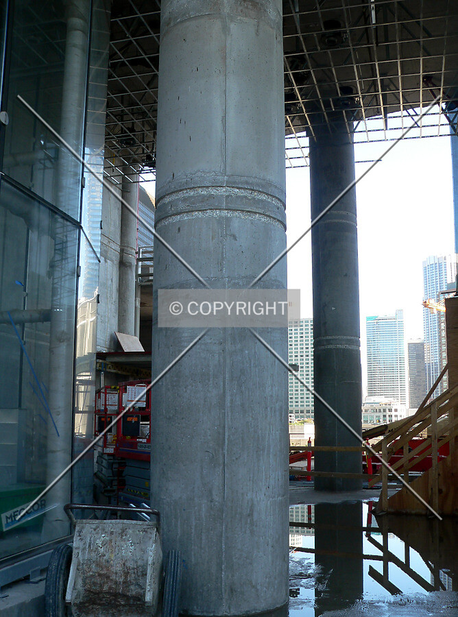 View thru the columns on the main level