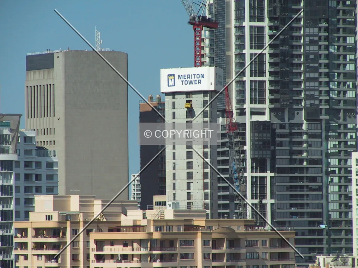 View of lift core from Grand Mercure Hotel