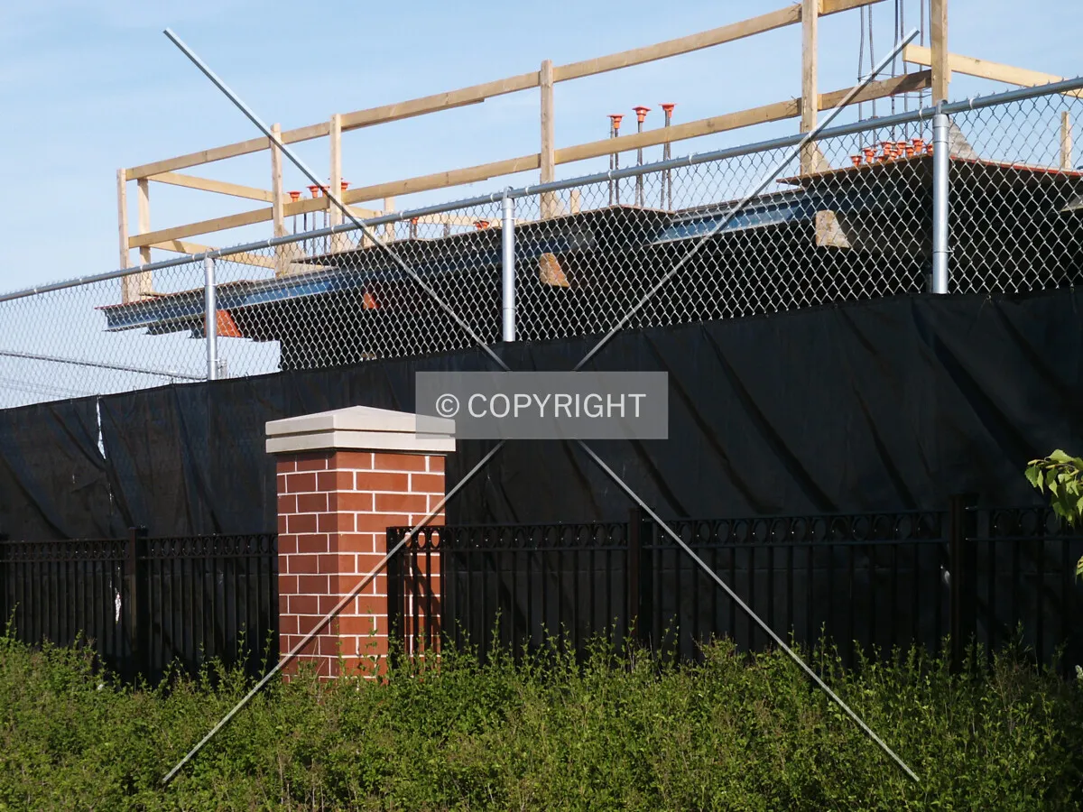 Looking over the north fence