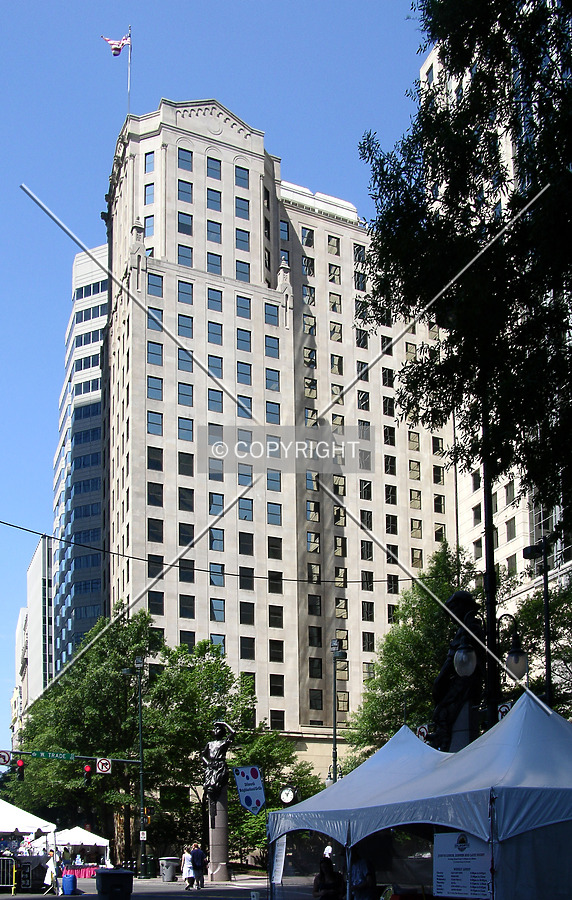 Looking south from North Tryon Street