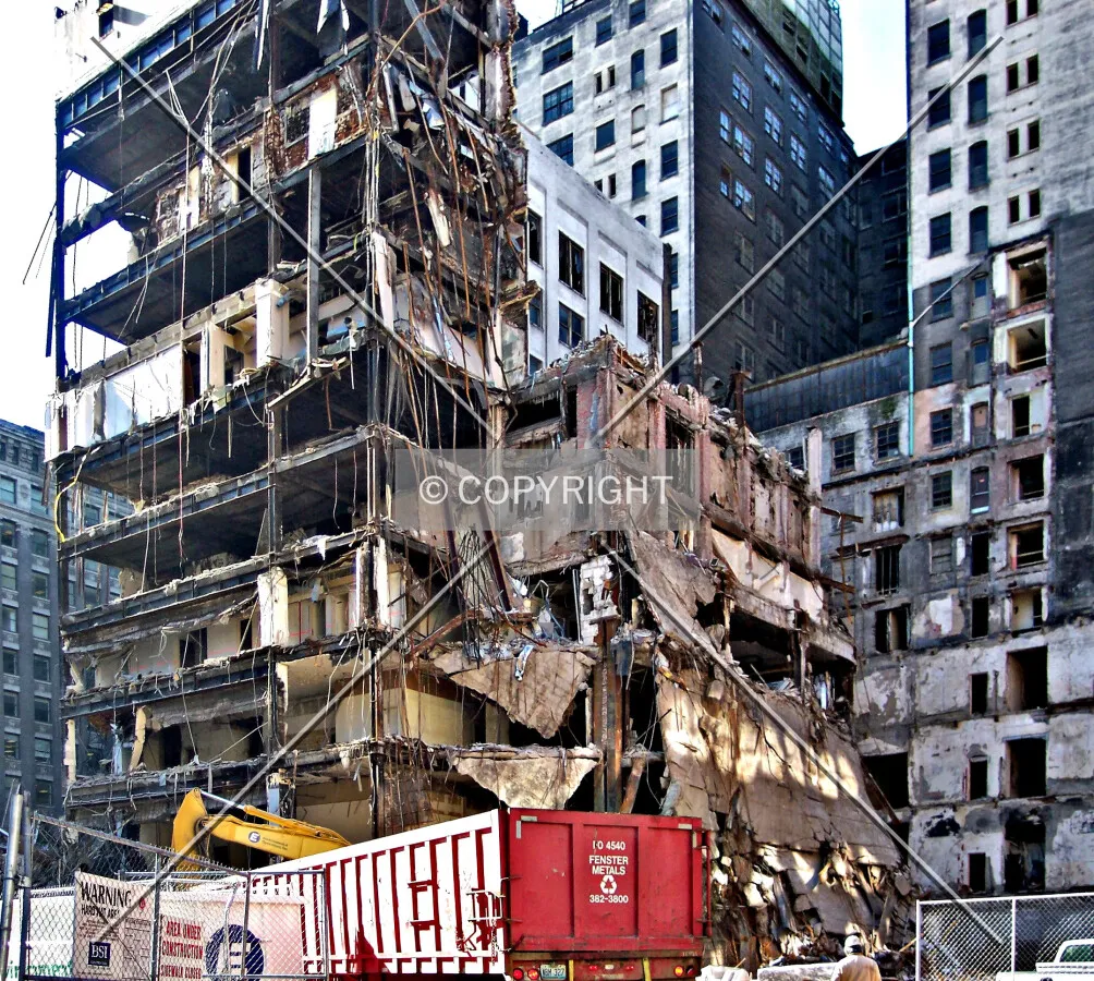 View of the remaining section of building from the northeast; January 17, 2005