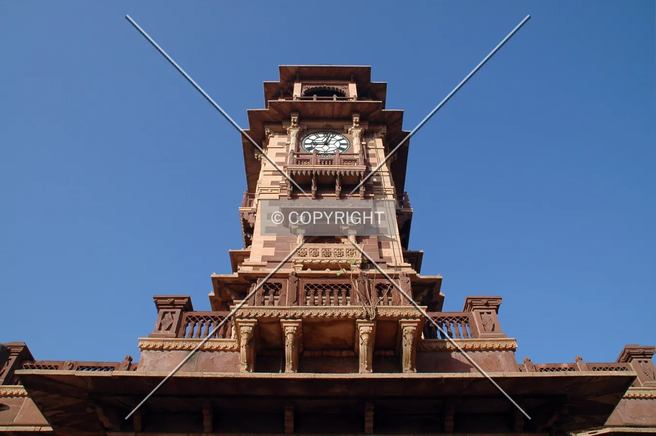 Looking up the south side