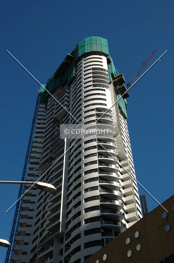 Looking up from George Street