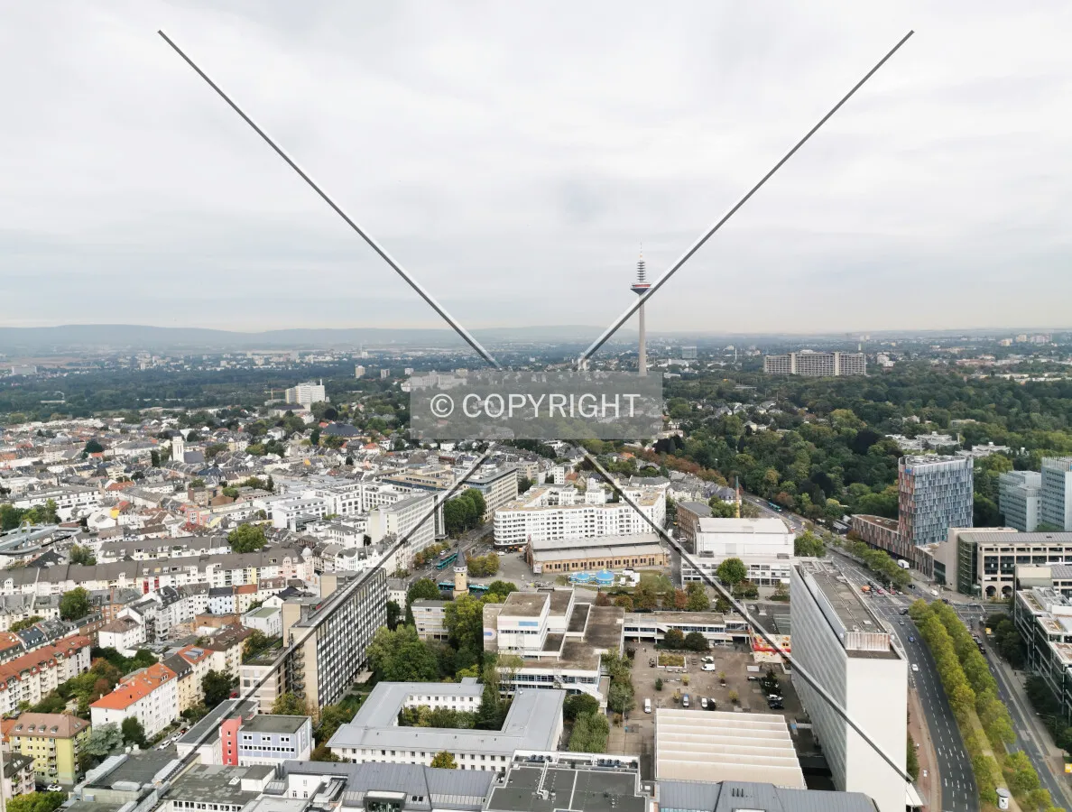 View over Frankfurt Bockenheim
