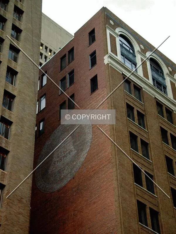 Original signage on side of building still visible in 2003