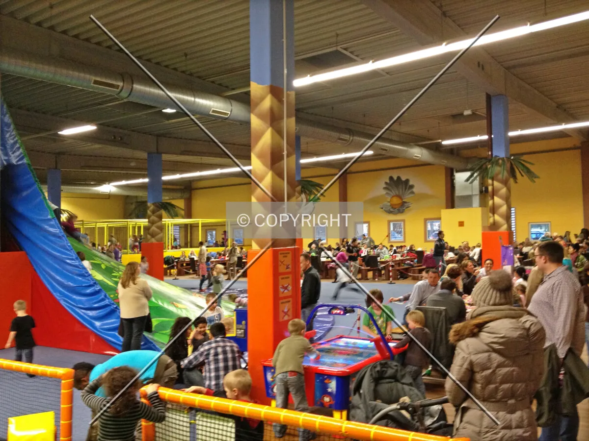 A playground inside a building