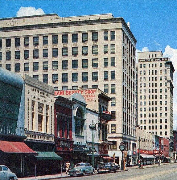 Vintage view from the southeast