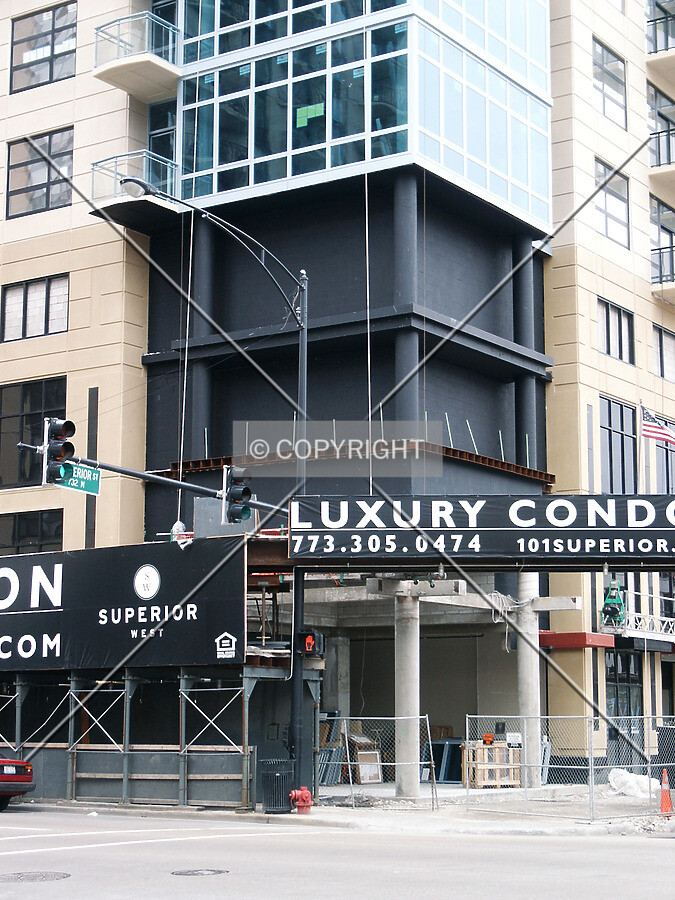 Northeast corner at the base