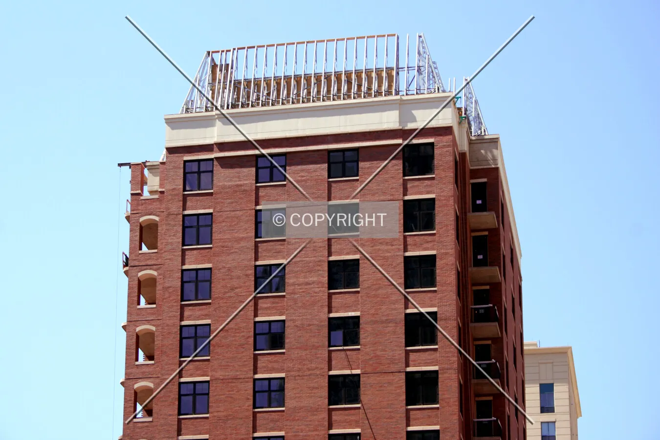 Upper floors from the east