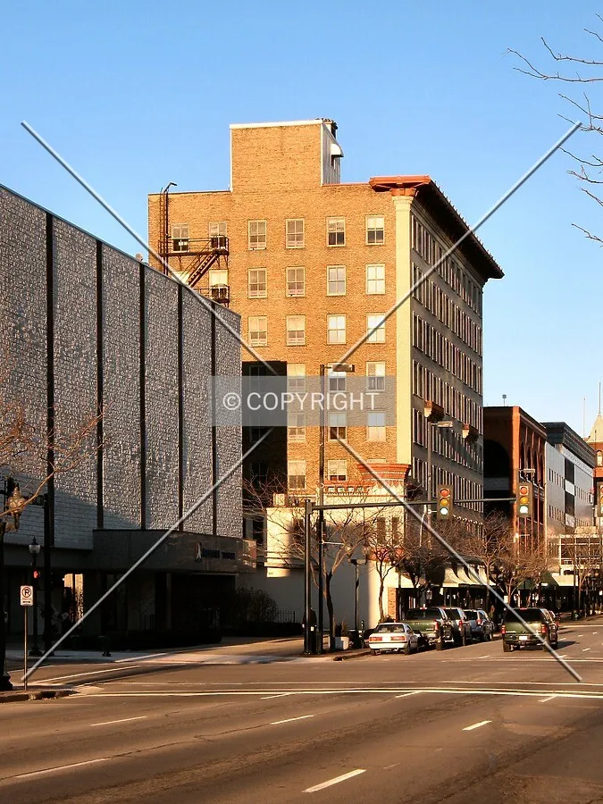 View to the northeast along 2nd Avenue SE
