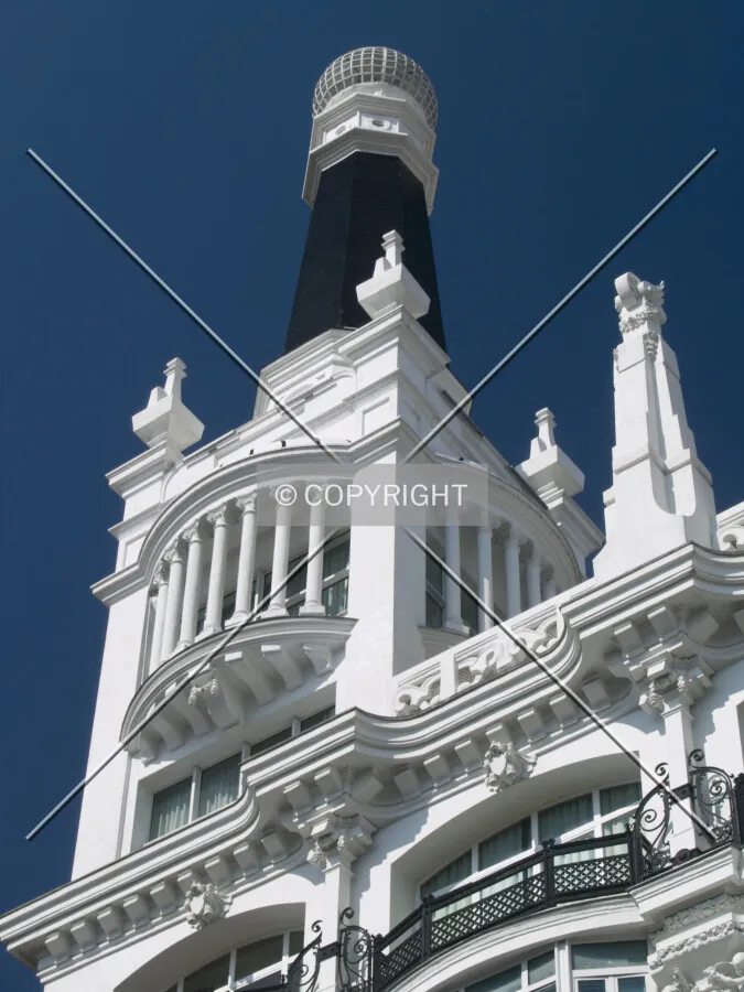 Looking up toward the tower