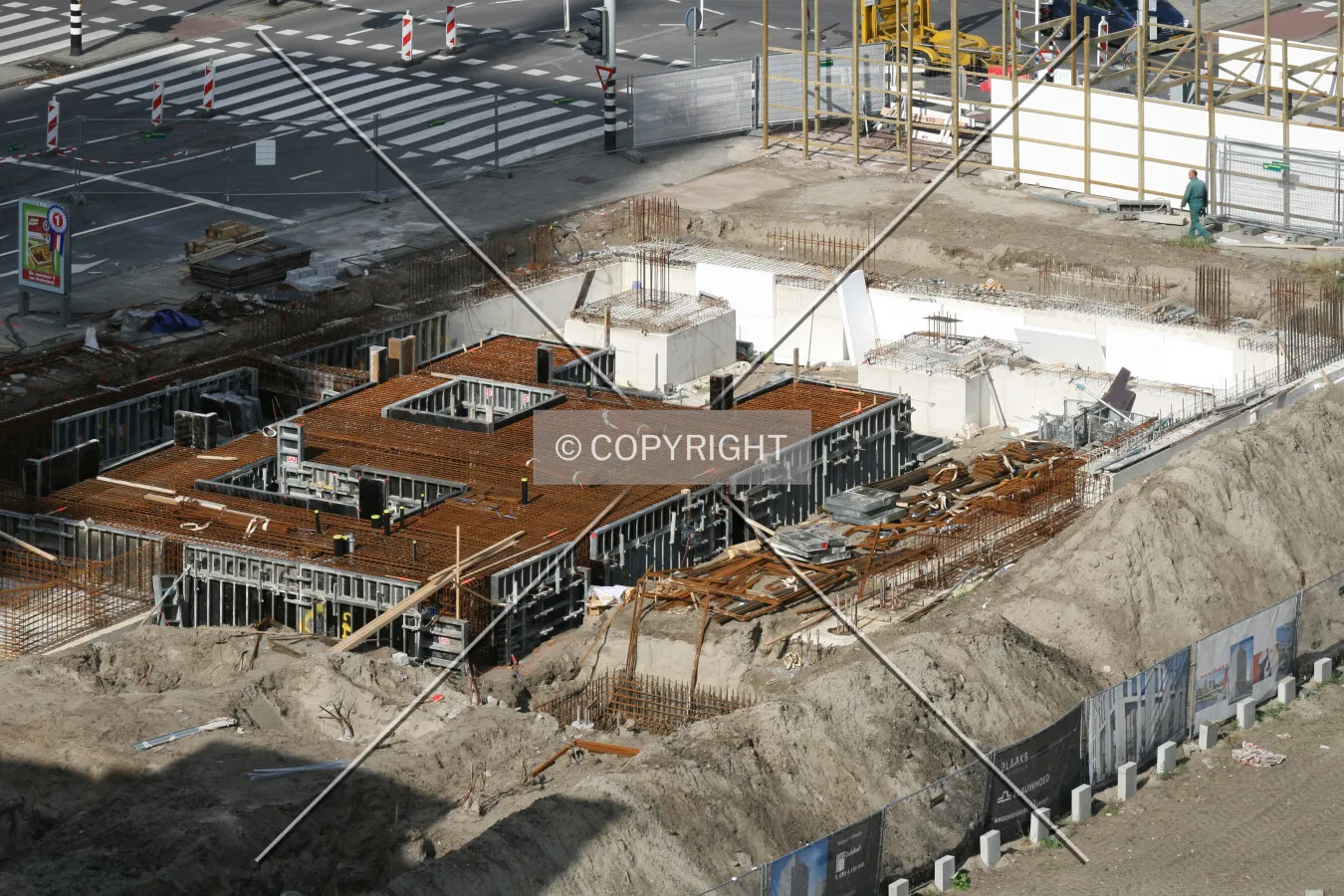Foundations seen from Het Witte Huis