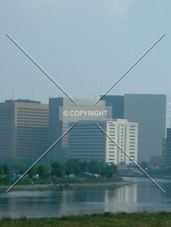Tama River and downtown skyline