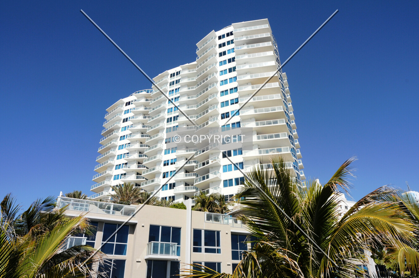 Looking up from the southeast along the boardwalk
