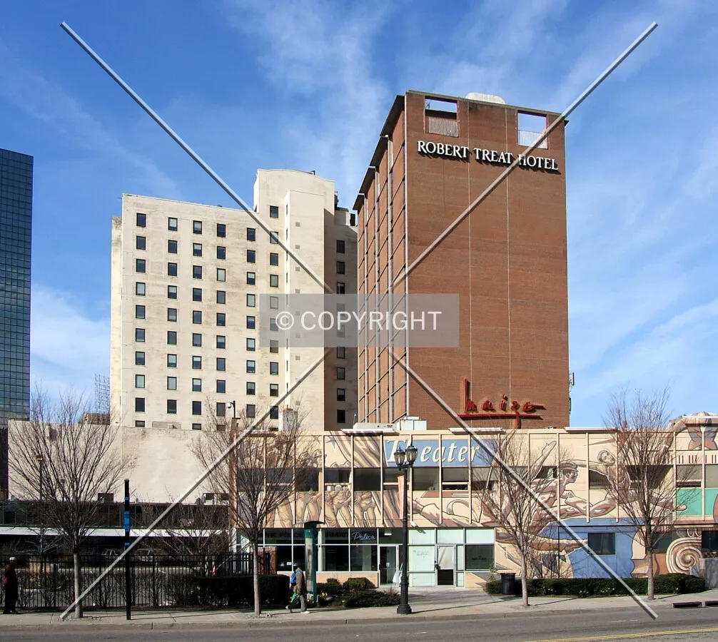 View from the northeast across Center Street