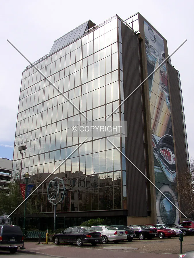 Looking southwest from Jefferson Street