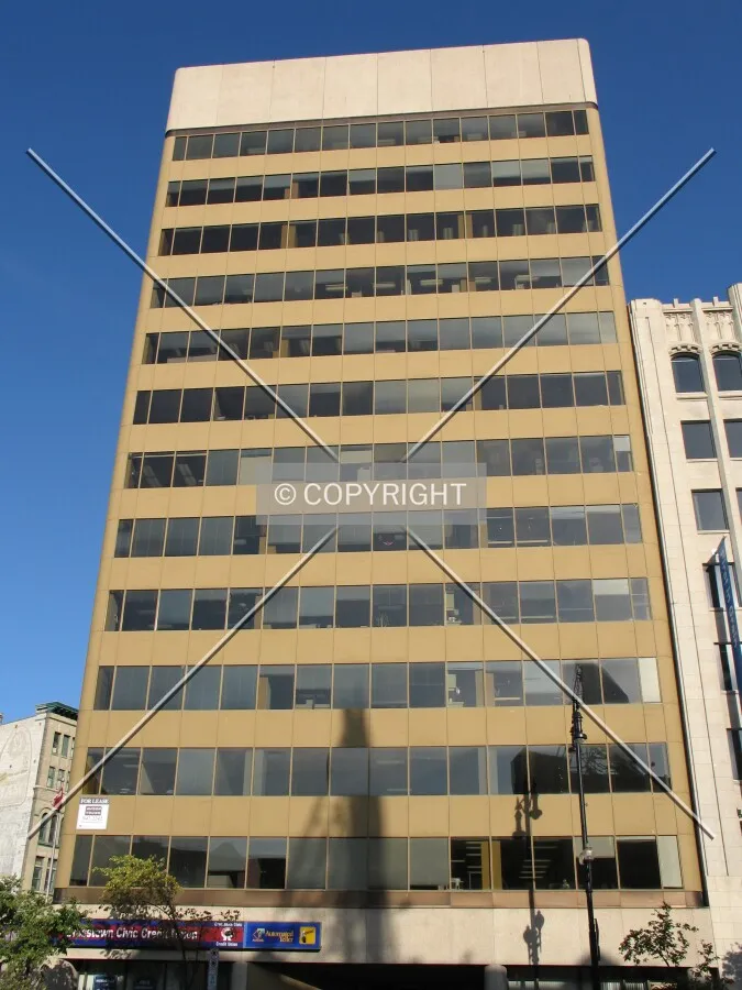 Looking up from the west