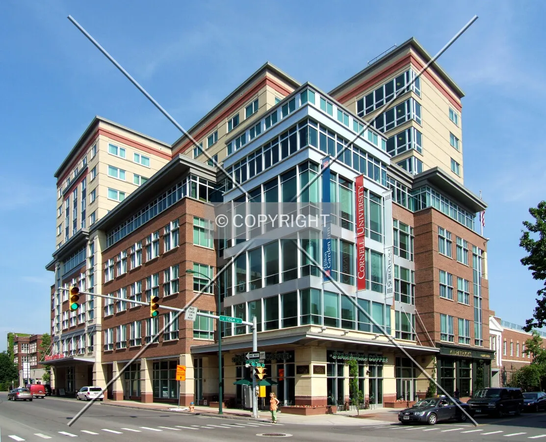 View from the southeast at Seneca and Tioga streets